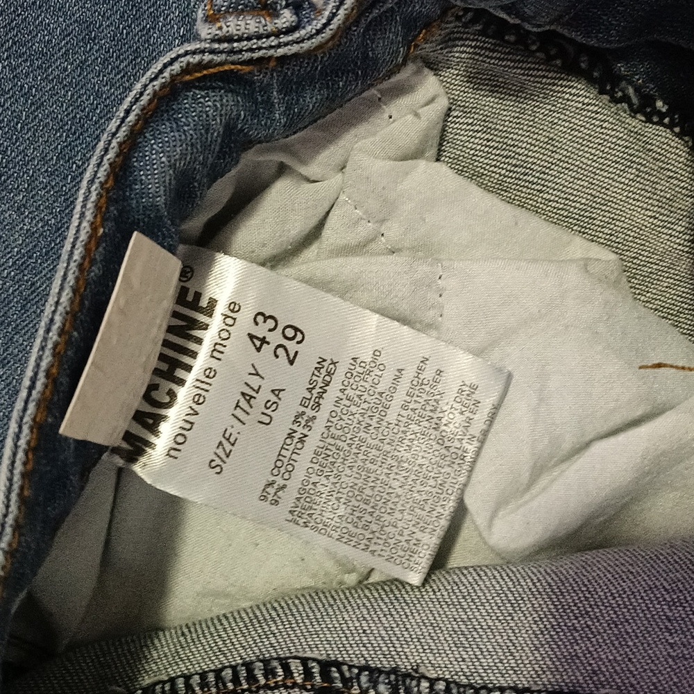 Machine Distressed Jeans - Picture 3 of 5